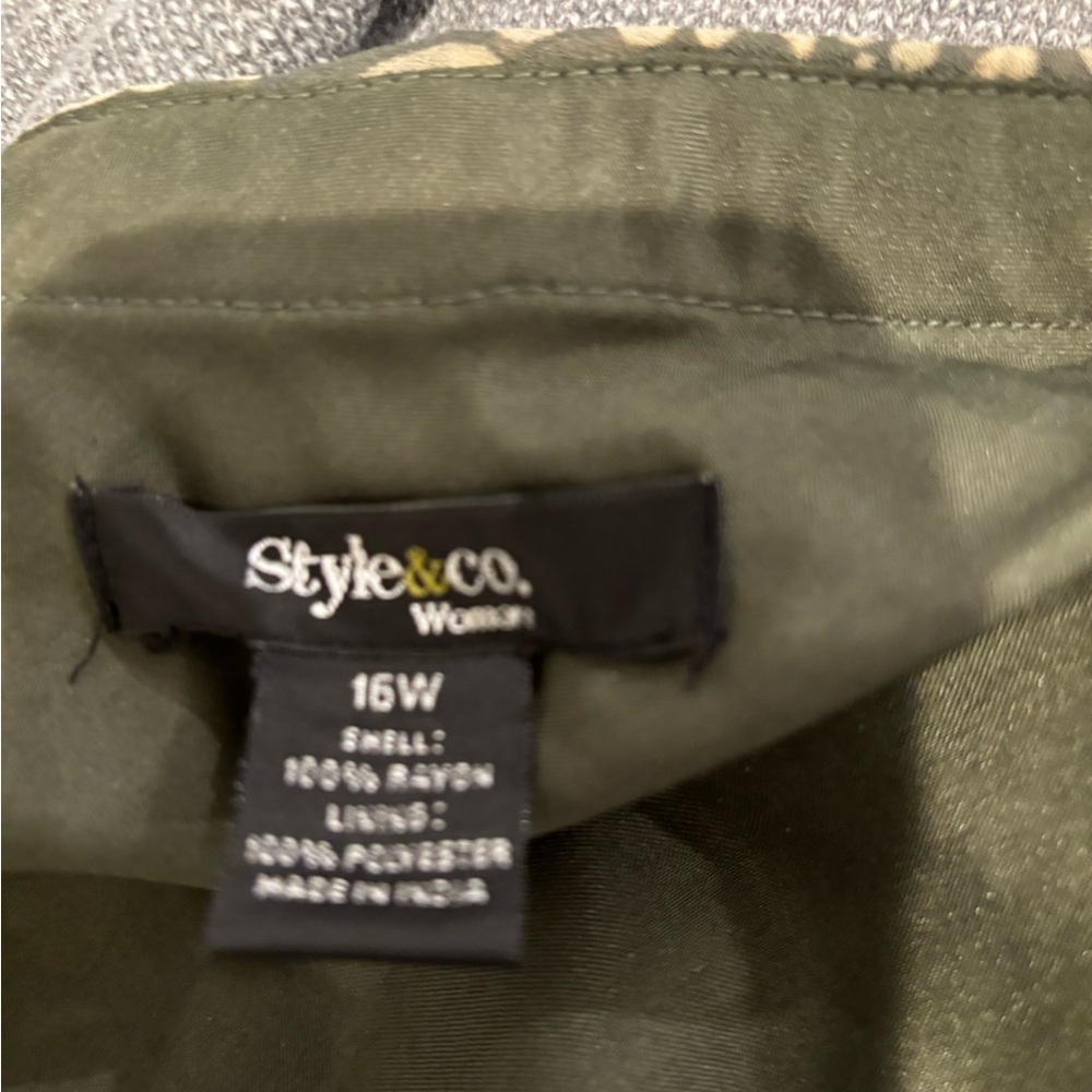 Style & Co. Green Casual Skirt